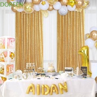 DOREEN Sequin Backdrop Curtain, Colorful Funny Sparkly Sequin Backdrop, Party Supplies Decorative Po