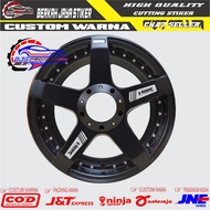 TERBARU Sticker 8PCS Velk HSR Wheel Cutting Sticker Volk Velk Mobil HSR Wheel Ring 15 16 17 18