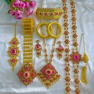 Bridal Set/Beauty Queen Set Beautiful Thai Costume Accessories Gold Jewellery Set
