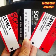 ( SG) SCP LEVEL CARD STICKERS / CUSTOMISE PICTURE / SCP MONSTER STICKERS / WARNING CARD / SECURE PRO