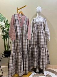 HIJABI DRESS 9110541 BAHAN KATUN TRISET