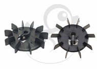 ใบพัดพลาสติก 5นิ้ว รู13-14มิล ใช้กับมอเตอร์ ปั๊มลมพูม่า ปั๊มน้ำ (Venz VM100) แบบใหม่