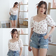 WOMEN'S TOP MAMMIRI DEROSE SMOCK SABRINA TOP COOL