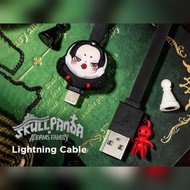 🖤 Pop Mart Skullpanda Addams Family 亞當斯一家系列 Lightning Cable 手機充電線 數據線 iphone Lightning 🖤 現貨