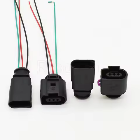 3 Pin 1J0973703 Waterproof Electrical Wire Connector Temp Auto Sensor Repair Socket Plug for AUDI A4