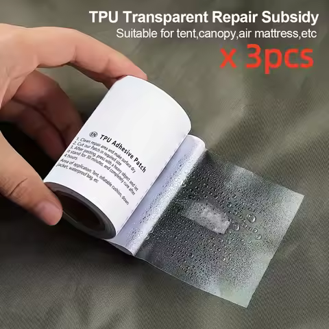 3pcs/pack TPU transparent repair patch for tents, raincoats, swimming rings, mending tape, inflatabl