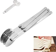 5 Wheel Pastry Cutter Stainless Steel Pizza Slicer Expandable Dough Cutter Multi-Round Pastry Baking