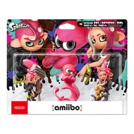 【amiibo】amiibo 章魚+章魚男孩+章魚女孩【粉紅色】（漆彈大作戰系列）4902370540499