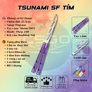 Tsunami SF Dụng cụ tập tay cán nhôm 7075 và túi đựng balisong tại Csgo Store
