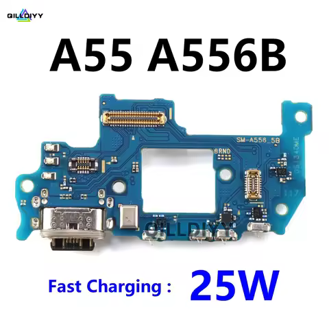 A556 USB Charging Connector Board Charger Dock Port Microphone For Samsung Galaxy A55 A556B SM-A556B