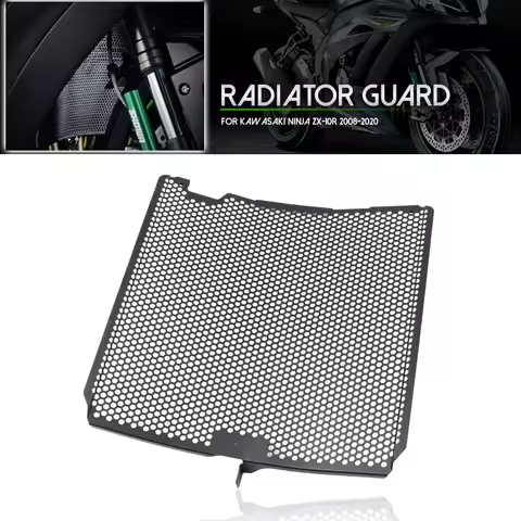 For KAWASAKI NINJA ZX-10R ZX 10R ZX-10RR ZX10R ZX10RR 2008-2020 Aluminum Motorcycle Radiator Grille 
