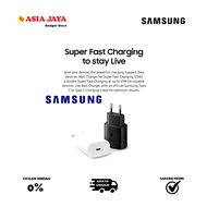 100% ORIGINAL Samsung Charger Adapter 25 Watt 25W Type C Fast Charging Charger Cable C to C