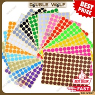 DW 1 Sheet Round Circle Bulat Dot Self Adhesive Color Label Remark Code Gift Packaging Colour Sticke