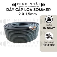 SOMMER 2x1.5mm and 2x2.5mm speaker cables, stage speaker cables, home, event, karaoke speaker cables