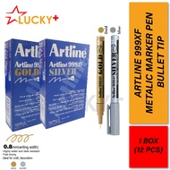 Artline 999XF Metallic Marker - EK-999XF (0.8mm) - (Gold / Silver) (12'pcs/box)