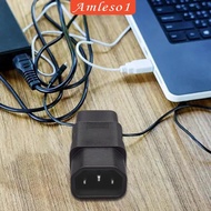 [Amleso1] IEC320 C14 to IEC320 C19 Power Adapter Conversion Plug for Pdu Ups Routers