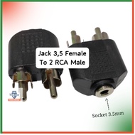 Male Female Connector Rca Connector Jack 3.5 Female to 2 Rca Male Aux Female Audio Male