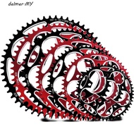 DELMER Crankset Round Disc Ultralight 50T 52T 54T 56T 58T 60T Narrow Wide Climbing Power CNC Chainwheel