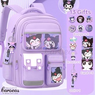 beg sekolah kuromi Girl Schoolbag Beg Sekolah Cute Girl Backpack Lightweight Spine Protection School