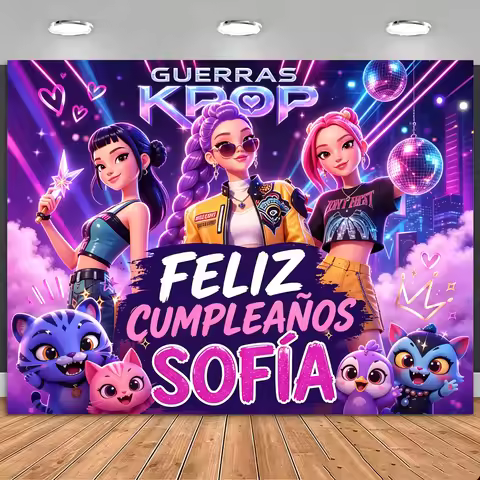 KPOP Demon Hunter Photography Background Theme Demon Hunter Boy Group Girl Group Happy Birthday Part