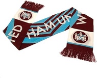 West Ham United English Premier League 76 Retro Crest Scarf - Authentic EPL, Claret and Blue, 4 1/2