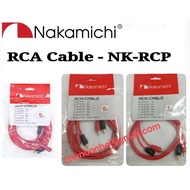 Nakamichi Car RCA Cable 2-Channel - NK-RCP1 (1Meter) - NK-RCP2 (2Meter) - NK-RCP5 - (5Meter)