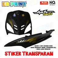Mio Smile Transparent Sticker Anti-Fade Cool Mio Smile Striping Yamaha Mio Smile Racing Design 4