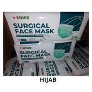 Masker HIJAB BAYMED Masker Headloop Mask Medis 50pcs Hijau Berkualitas