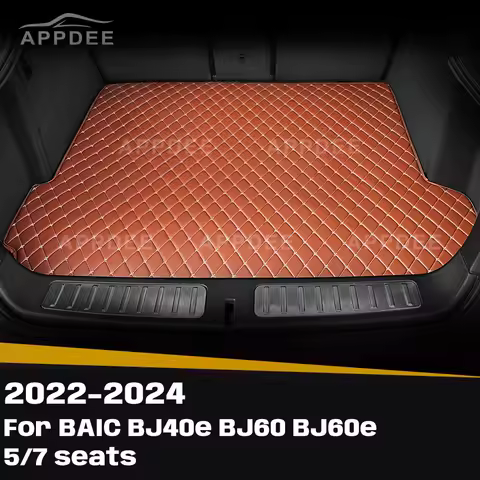 For BAIC BJ40e BJ60 BJ60e 5/7 seats 2022-2024 Custom Car Trunk Mat Protective Pad Cargo Liner Auto I