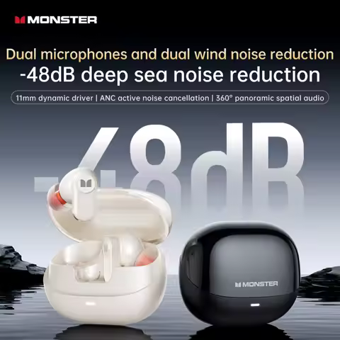 Monster M300 ANC Bluetooth Earphones ENC Clear Call Low Latency Gaming Wireless Earbuds 30H Playtime
