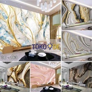 TERMURAH Wallpaper Custom 3D Marble Wallpaper Dinding Marmer Wallpaper