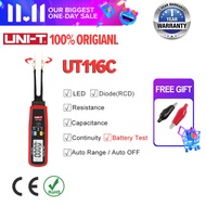 UNI-T UT116C ตัวทดสอบ SMD 36V DC แรงดันไฟฟ้าแบตเตอรี่การวัดหมุน Tweezer ไดโอด LED มัลติมิเตอร์ตัวต้า
