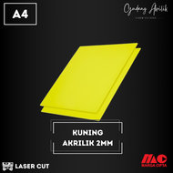 Akrilik Kuning A4 2mm