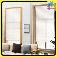 CURTAIN BLIND PLEATED BLIND WHITE SHEER FABRIC 90X190CM CURTAIN BLINDS STICK ONLY BLIND WINDOW FRAME