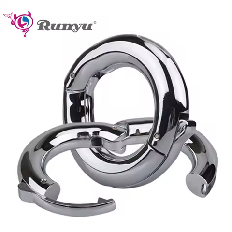 Runyu Metal Sperm Locking Ring Adjustable Weight-Bearing Ring Exercise Ejaculation Delay Scrotal Res