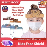 READY STOCK*Cartoon face shield for kids baby full face protection at school kindergarden Anti-Fog&amp;Clear Thick Sponge