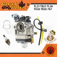 Carburetor Carb 11mm 31mm 2 Stroke Brush Cutter Grass Trimmer Mesin Rumput Pam Racun Sprayer TU26 TL