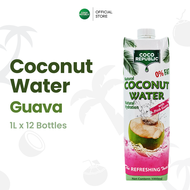 Coco Republic Coconut Water - Guava (1L x 12 Bottles) [Expiry 30 Aug 2025]