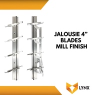 ⊝ ▽ ♈ ◵ ❀ ▣ Jalousie Frame 4 Blades for Louver Window 1 Pair