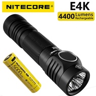 Rechargeable flashlight NITECORE E4K LED Flashlight 4xCREE XP-L2 V6 4400 Lumens High Power Compact E