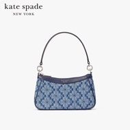 KATE SPADE NEW YORK SPADE FLOWER JACQUARD DENIM CONVERTIBLE SHOULDER BAG KG864 กระเป๋าสะพายไหล่