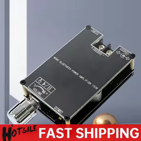 ZK-1001B Mono 100W Audio Power Amplifier Module Bluetooth-Compatible 5.1 AUX TPA3116D2 Amplifier Boa