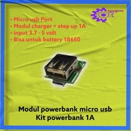 "| modul powerbank kit powerbank 1a charger battery 18650