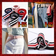 Egirl Grunge Punk Plain Stripes Canvass Belt Harajuku Gothic