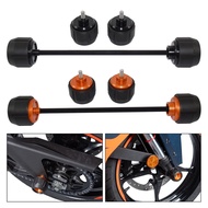 For KTM RC390 RC 390 2022 2023 2024 Front & Rear Wheel 3D Fork Axle Slider Cap Crash Protector