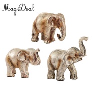 MagiDeal Resin Elephant Ornaments Figurines Creative Nordic Style Tabletop Decoration Elephant Statu