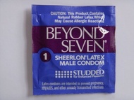Okamoto Beyond Seven STUDDED Condoms (25 condoms) (50 condoms)