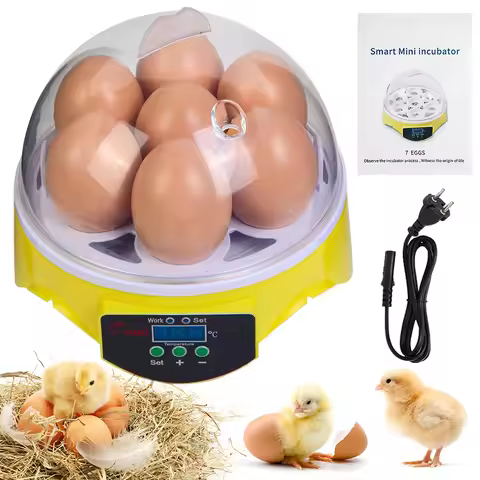 Intelligent Small-Sized 7-Piece Automatic Constant Temperature Incubator For Incubating Chickens, Du