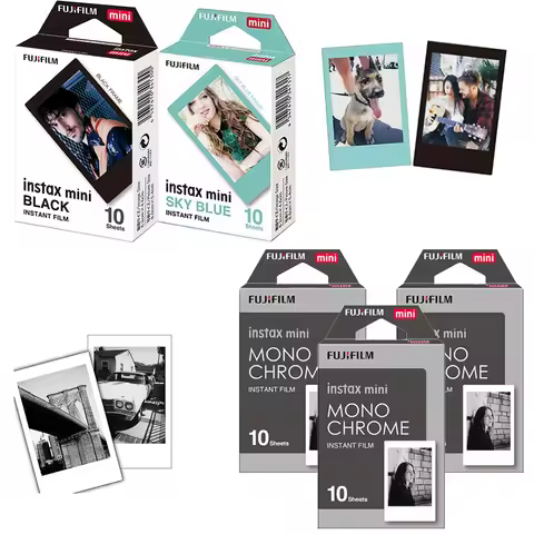 10-50 Sheets Fujifilm Instax Mini Color Film For FUJI Instant Camera Mini 12 Mini 11 9 8 25 7s Camer