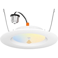 Amico 5/6 inch Motion Sensor Recessed Light, 12.5W=100W, 950LM, 2700K/3000K/4000K/5000K/6000K Select